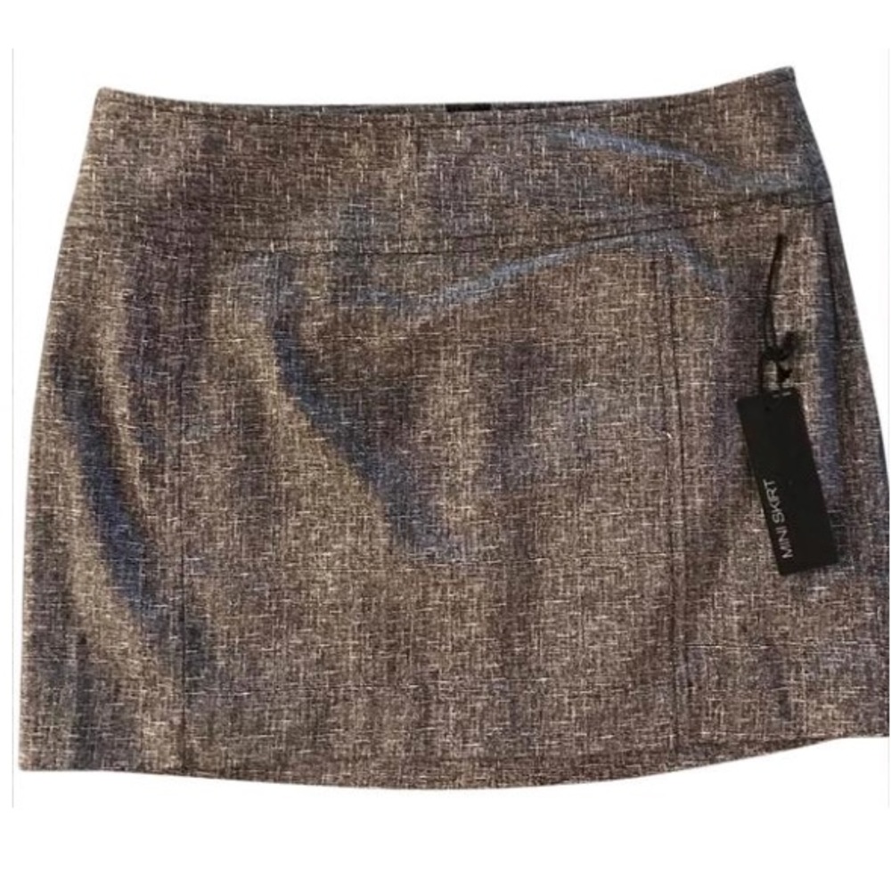 EXPRESS Textured Tweed Style Mini Skirt